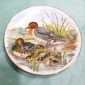 Vtg Southern Living Gallery Game Birds of the South Plate - "Green-Winged Teal"